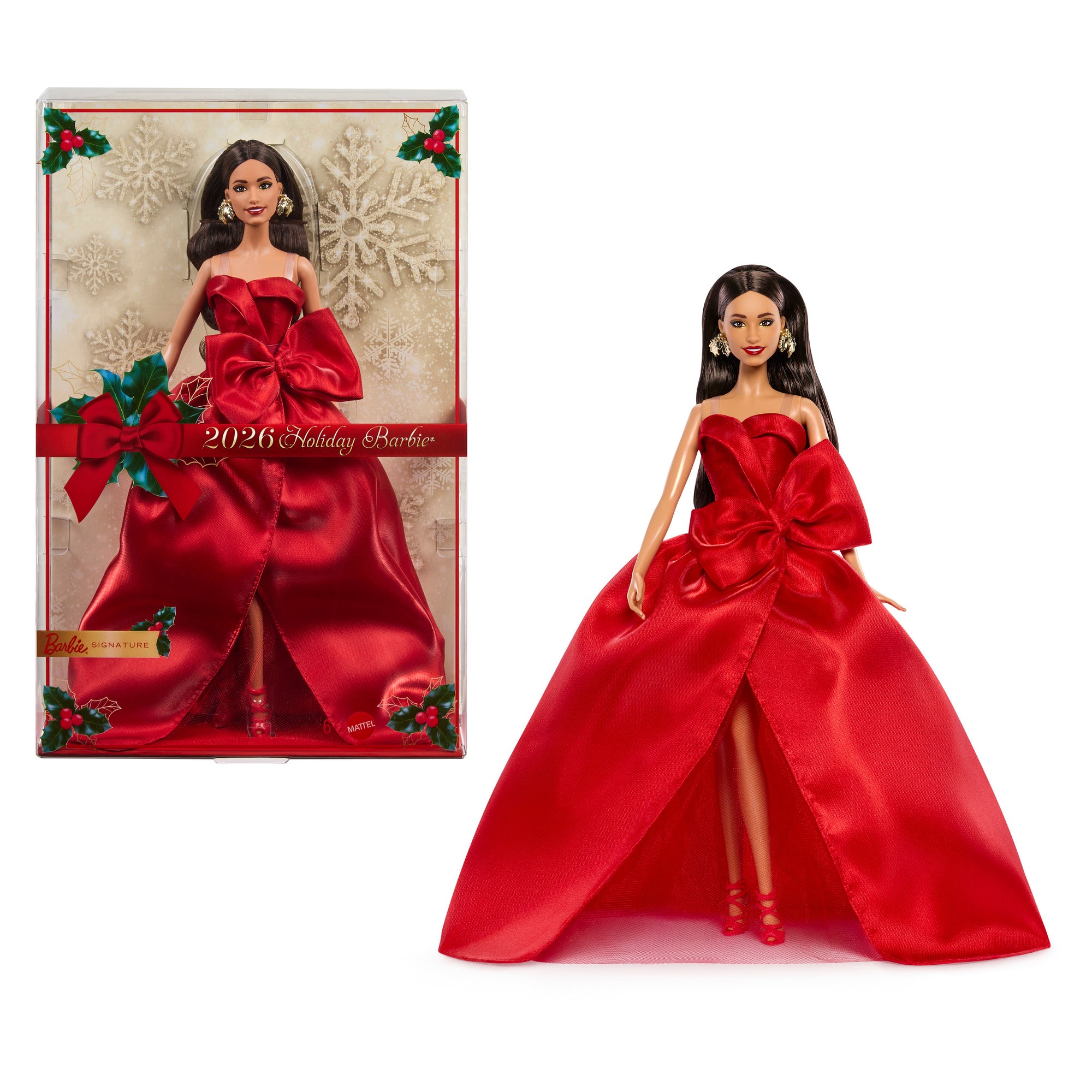 2026 Holiday Barbie Doll - Brunette