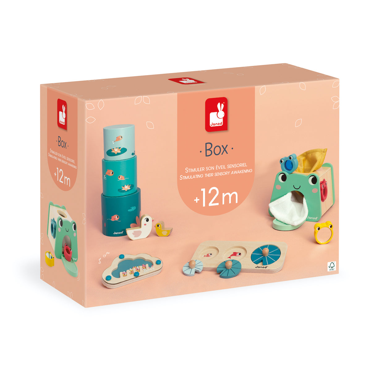  Janod -  Janod Developmental Activity Box - 12 Months -  Infants