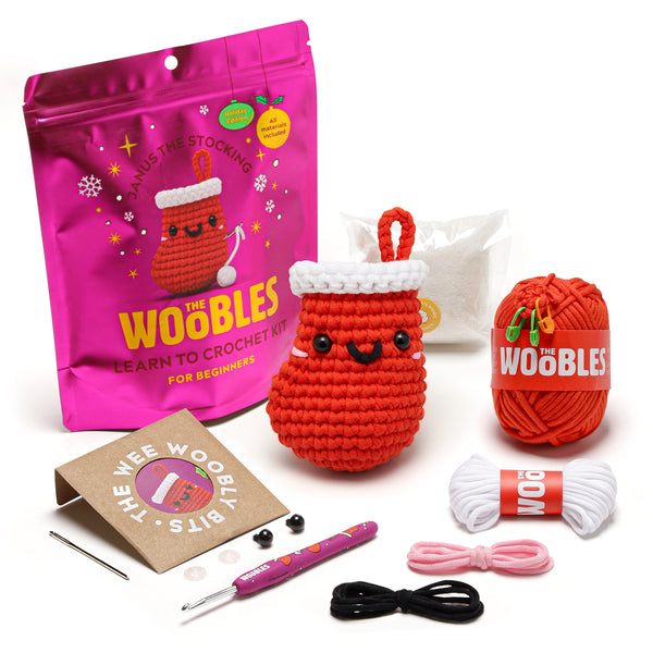 Janus the Stocking Learn to Crochet Kit | The Woobles