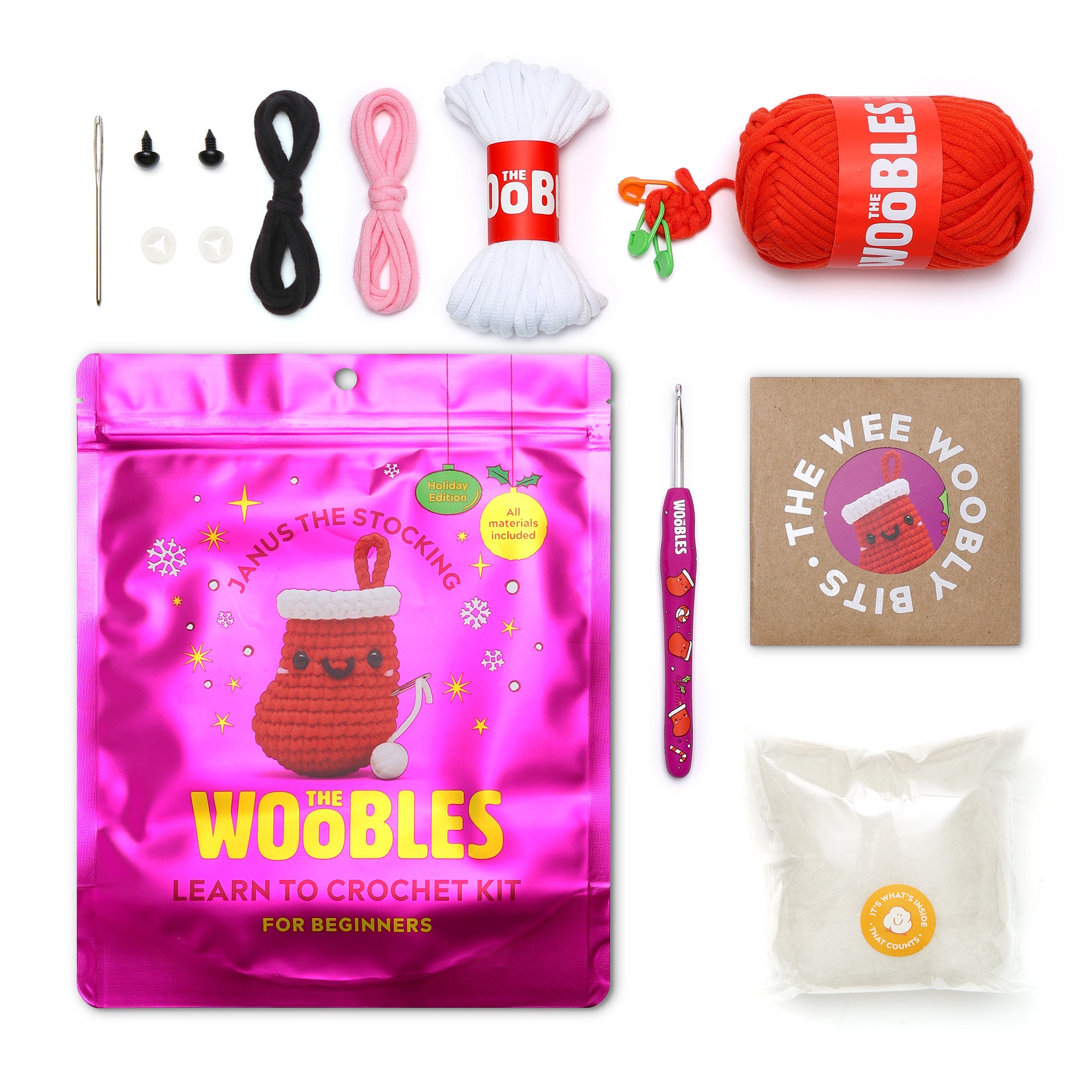  The Woobles -  Janus the Stocking Learn to Crochet Kit -  Creativity