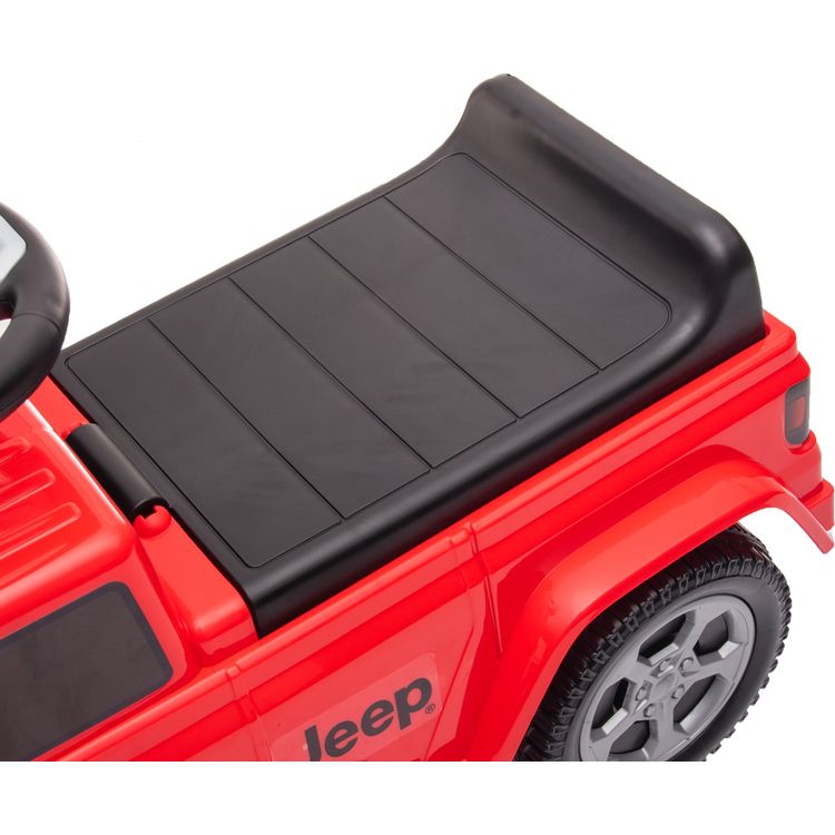 Jeep Rubicon Trotteur Enfant – Porteur 1-3 Ans, Volant Sonore, Coffre Sous Siège, Roues Caoutchouc, Licence Officielle, 25 Kg Max