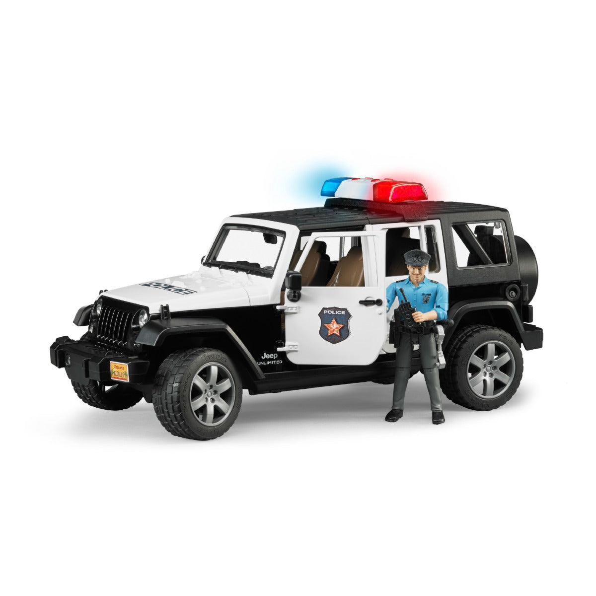 Bruder -  Jeep Rubicon Police Car & Policeman Figure -  Vehicles