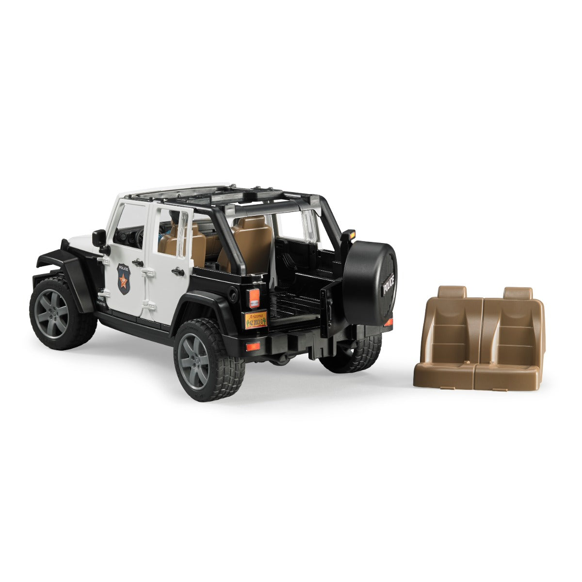 Bruder -  Jeep Rubicon Police Car & Policeman Figure -  Vehicles