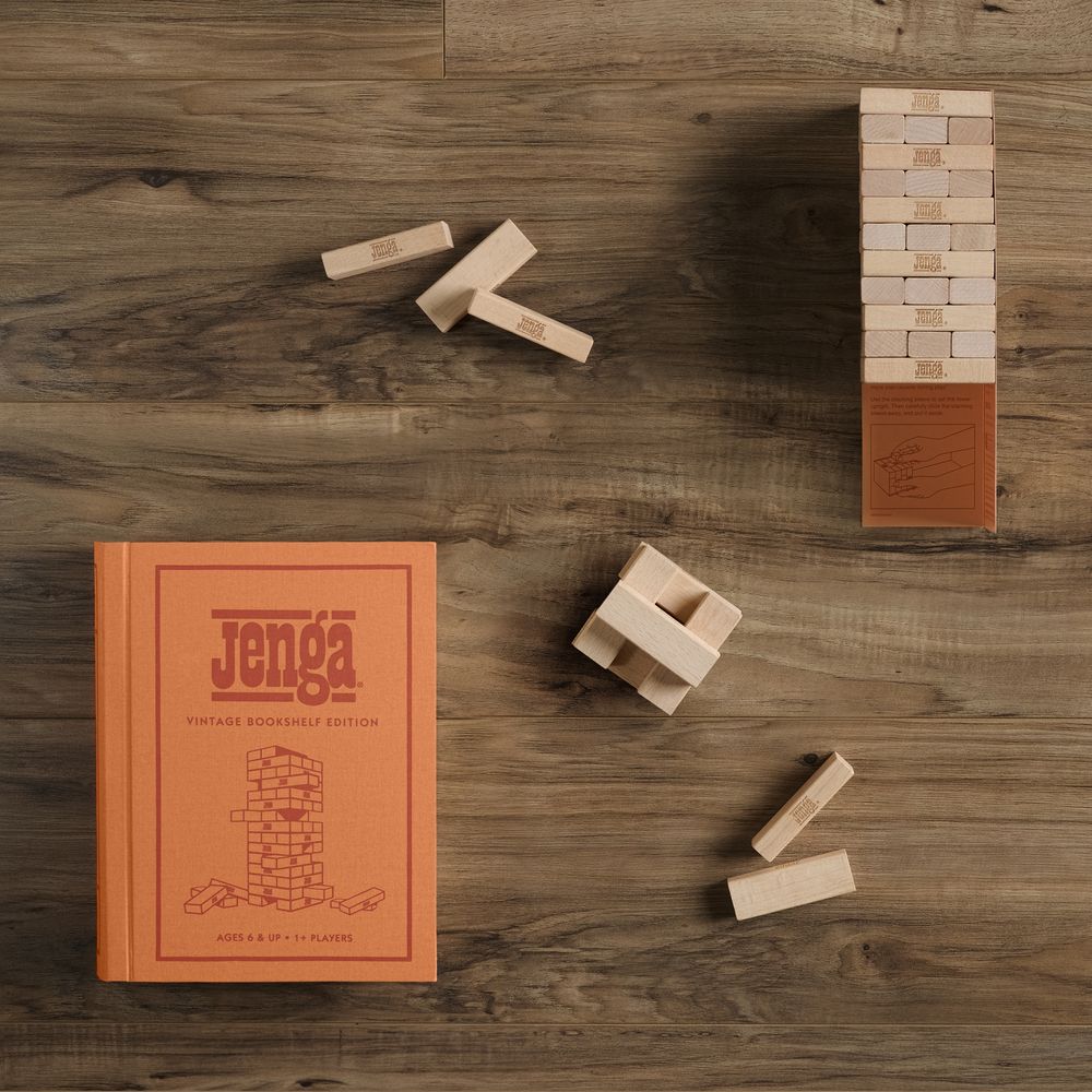  WS Game Company -  Jenga Vintage Bookshelf Edition -  Games