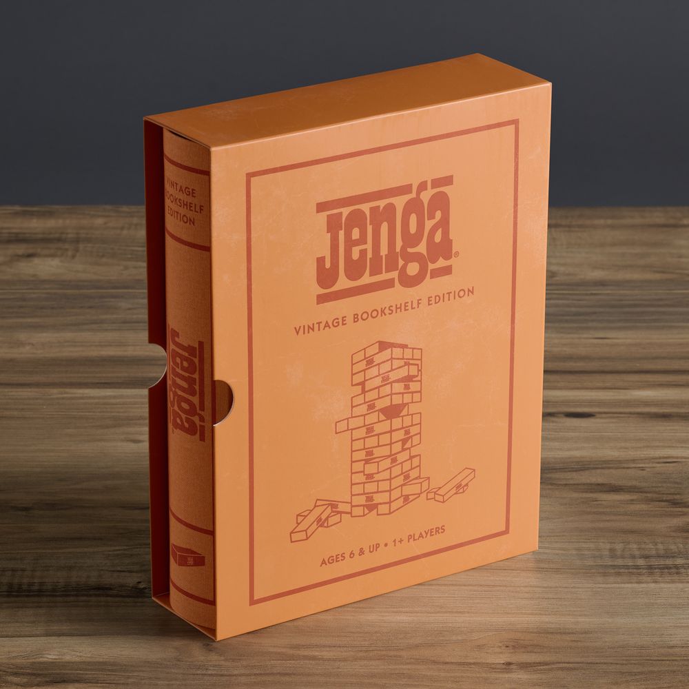  WS Game Company -  Jenga Vintage Bookshelf Edition -  Games