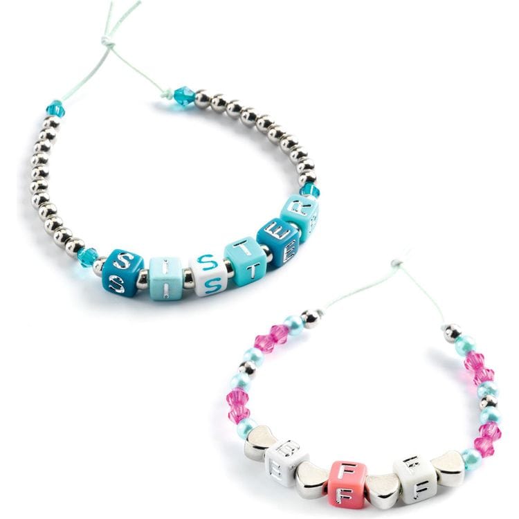  Djeco -  Jewelry Making Alphabet Beads - Silver -  Creativity