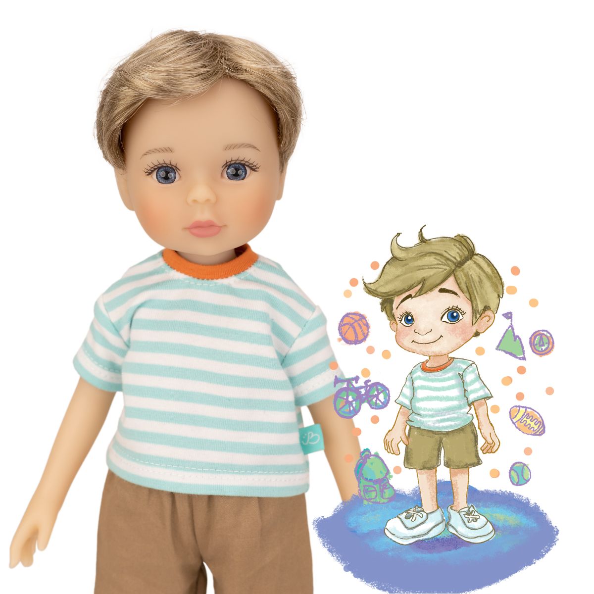Ruby Red Fashion Friends -  Jolli Buddies - Benjamin 12.5" Collectible Doll -  Dolls