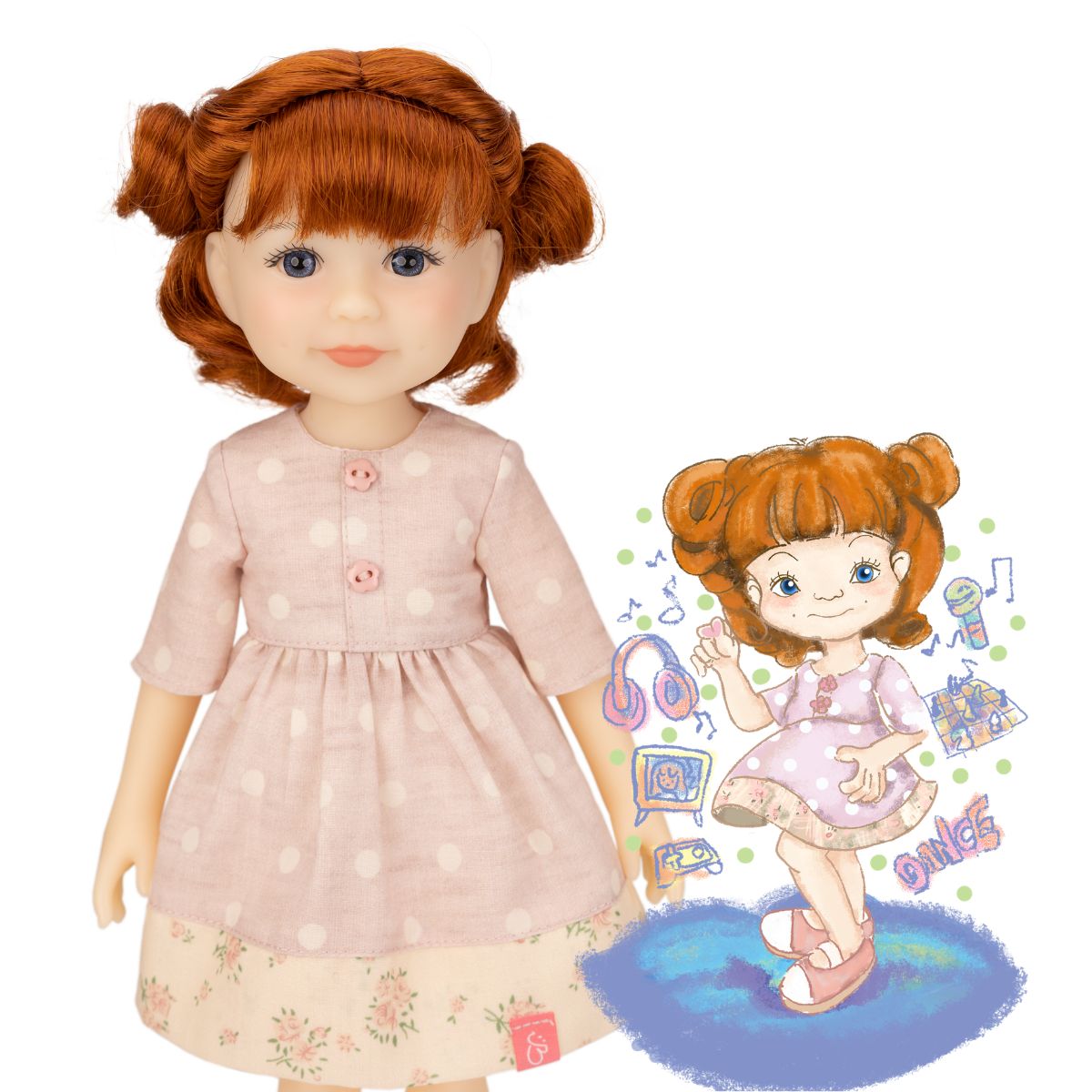 Ruby Red Fashion Friends -  Jolli Buddies - Leanne 12.5" Collectible Doll -  Dolls