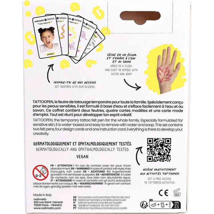  Nailmatic -  Jungle Tattoo Pen Set for Kids -  Trend Accessories