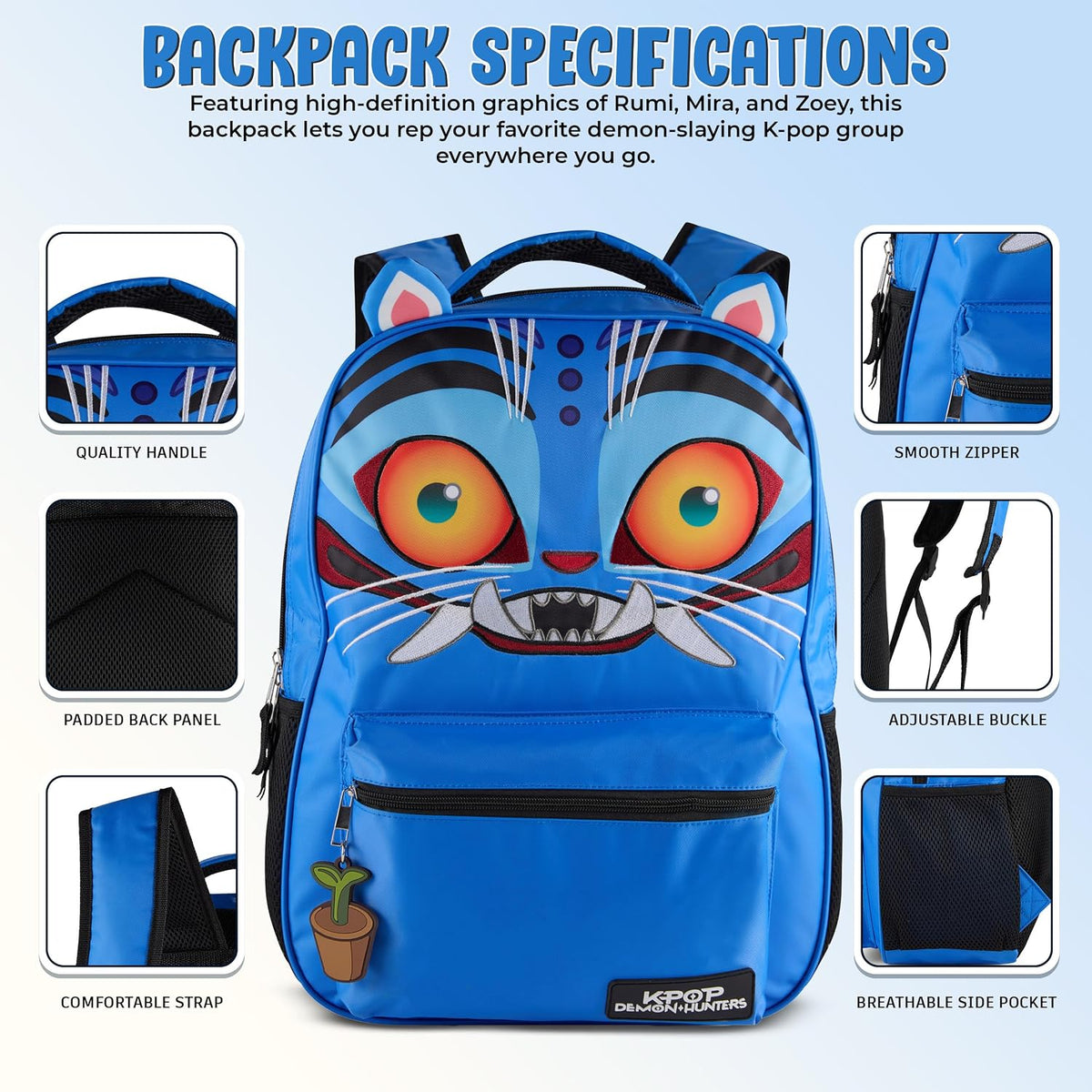 KPop Demon Hunters -  K-Pop Demon Hunters 16” Backpack -  Trend Accessories