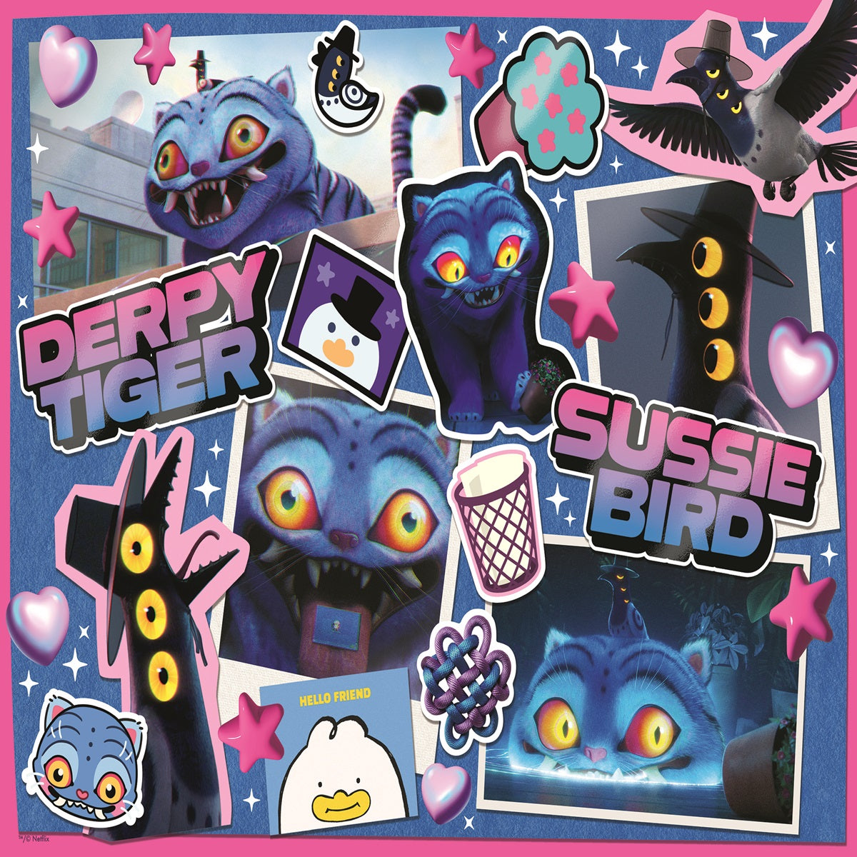  Ravensburger -  K-Pop Demon Hunters Derpy and Sussie - 300 Piece XXL Jigsaw Puzzle -  Puzzles