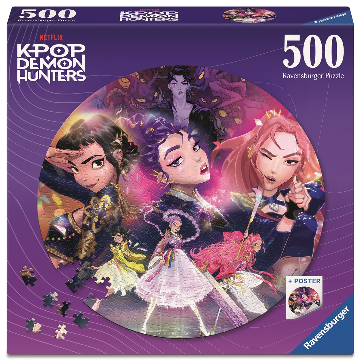  Ravensburger -  K-Pop Demon Hunters - For The Fans! 500 Piece Puzzle -  Puzzles