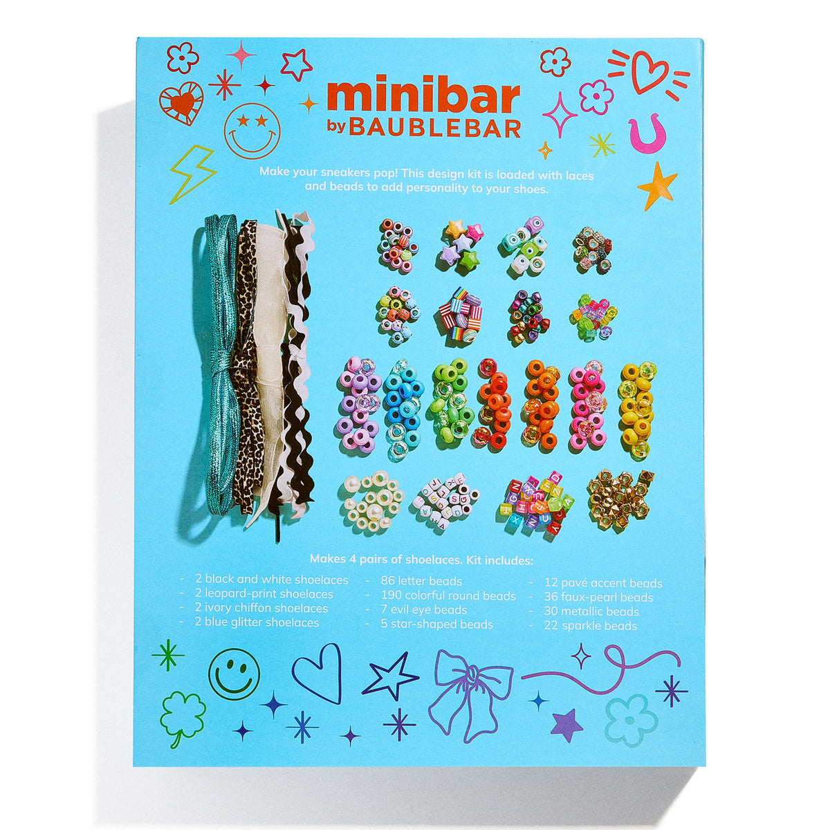 Minibar by BaubleBar -  Kids’ DIY Shoelace Craft Kit -  Trend Accessories