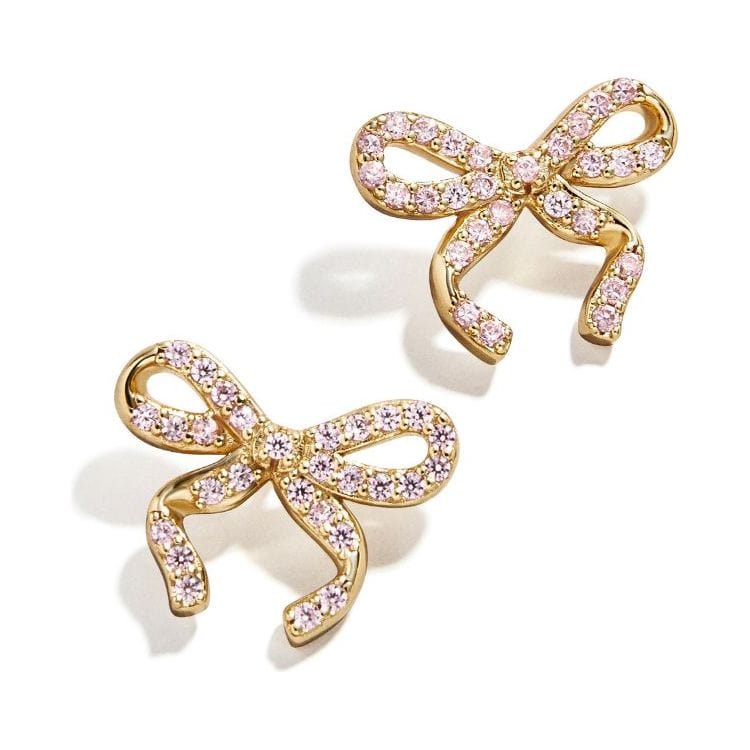  Minibar by BaubleBar -  Kids' Pave Bows Earrings -  Trend Accessories