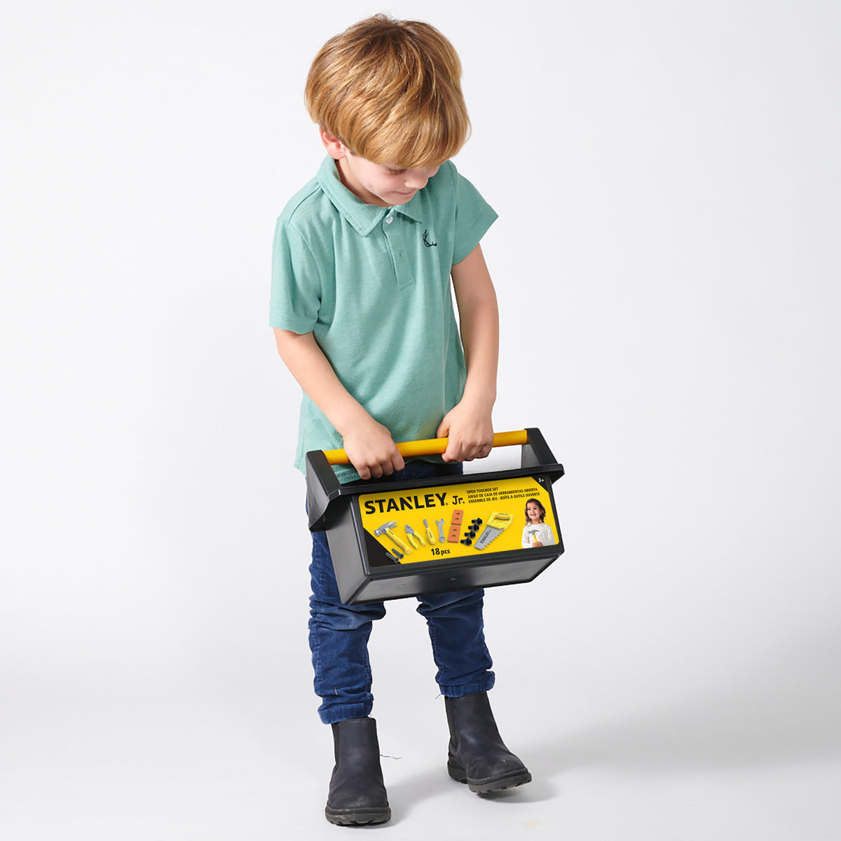 Stanley Jr. -  Kids Tool Box - 18-Piece Toy Tool Set -  Preschool