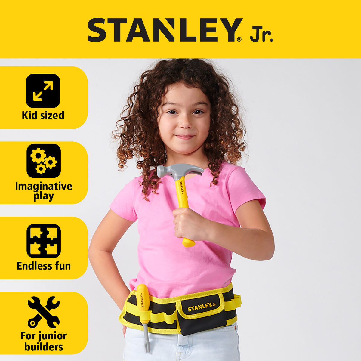 Stanley Jr. -  Kids Tool Box - 25-Piece Toy Tool Set -  Preschool
