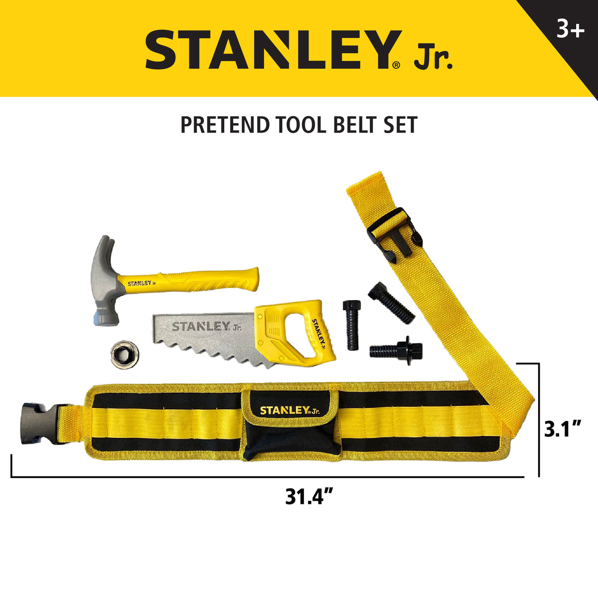 Stanley Jr. -  Kids Tool Box - 25-Piece Toy Tool Set -  Preschool