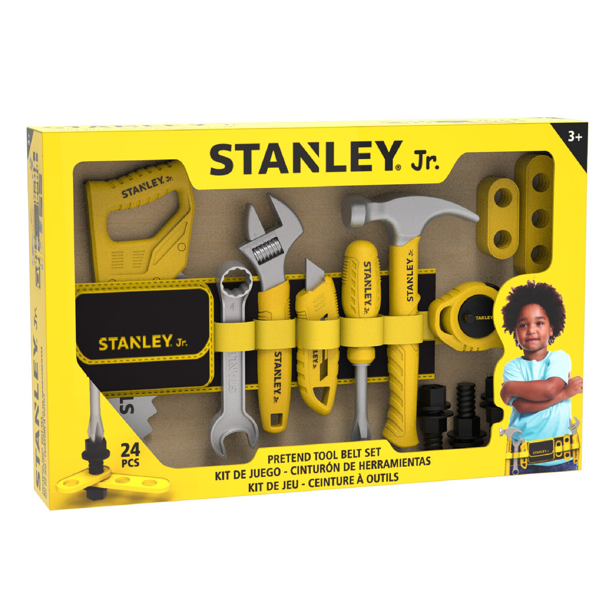 Stanley Jr. -  Kids Tool Box - 25-Piece Toy Tool Set -  Preschool