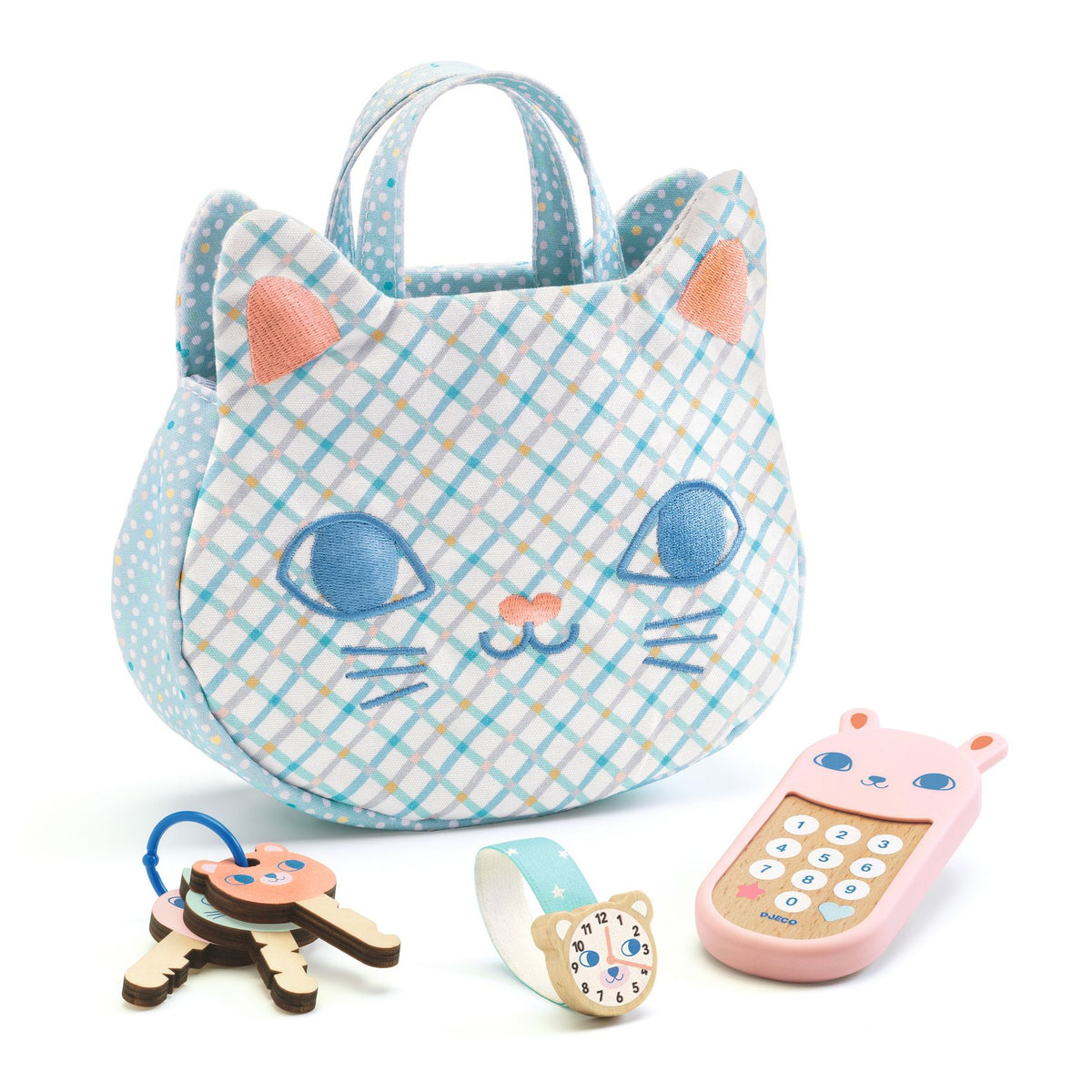 Djeco -  Kitten's Handbag Play Set -  Preschool