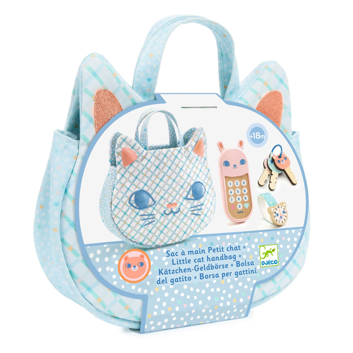 Djeco -  Kitten's Handbag Play Set -  Preschool