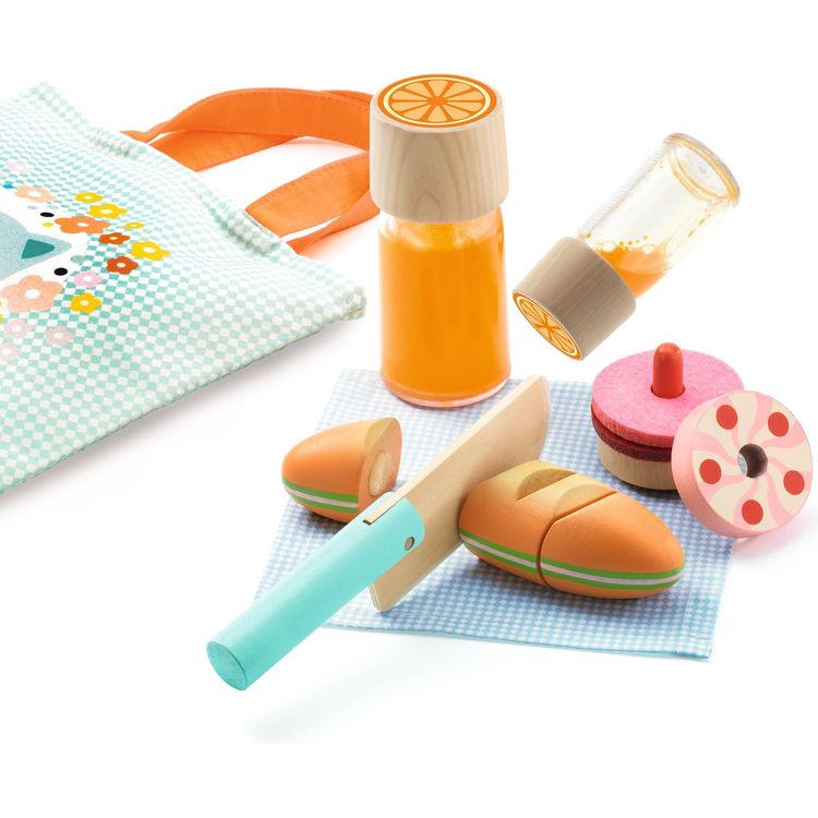  Djeco -  Kitten's Picnic Pretend Play Set -  Preschool