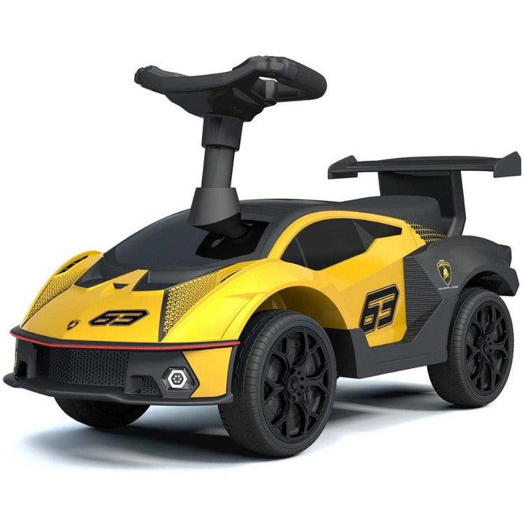  Best Ride on Cars -  Lamborghini SCV Push Car - Yellow -  Outdoor