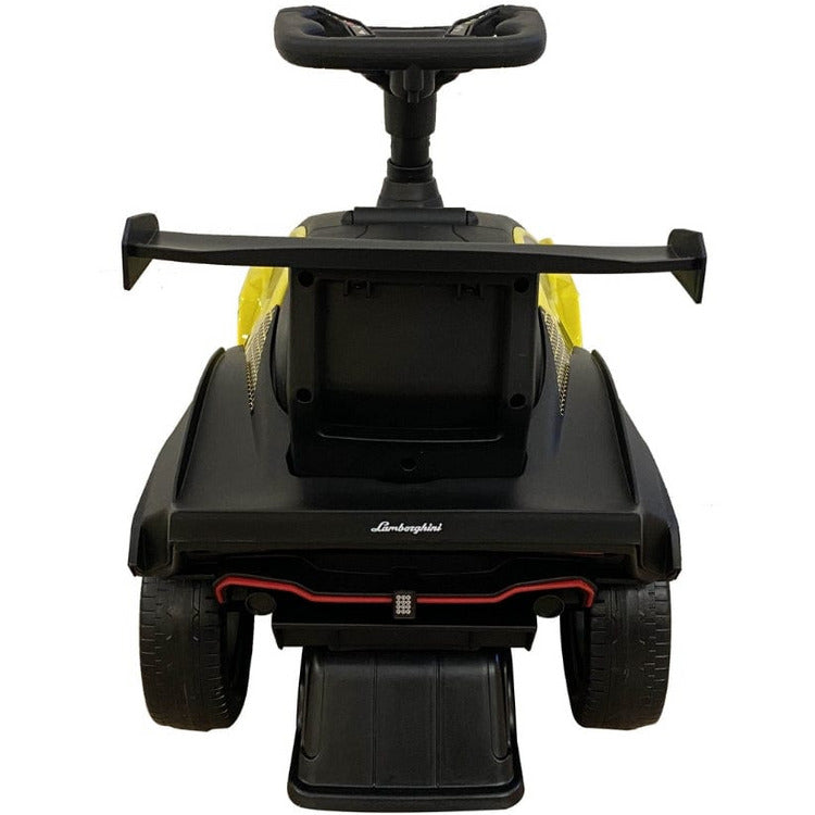  Best Ride on Cars -  Lamborghini SCV Push Car - Yellow -  Outdoor