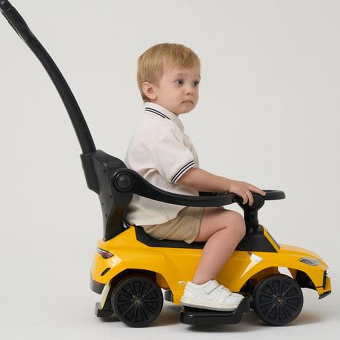 Best Ride on Cars -  Lamborghini Urus 3 In 1 Push Car - Yellow -  Outdoor