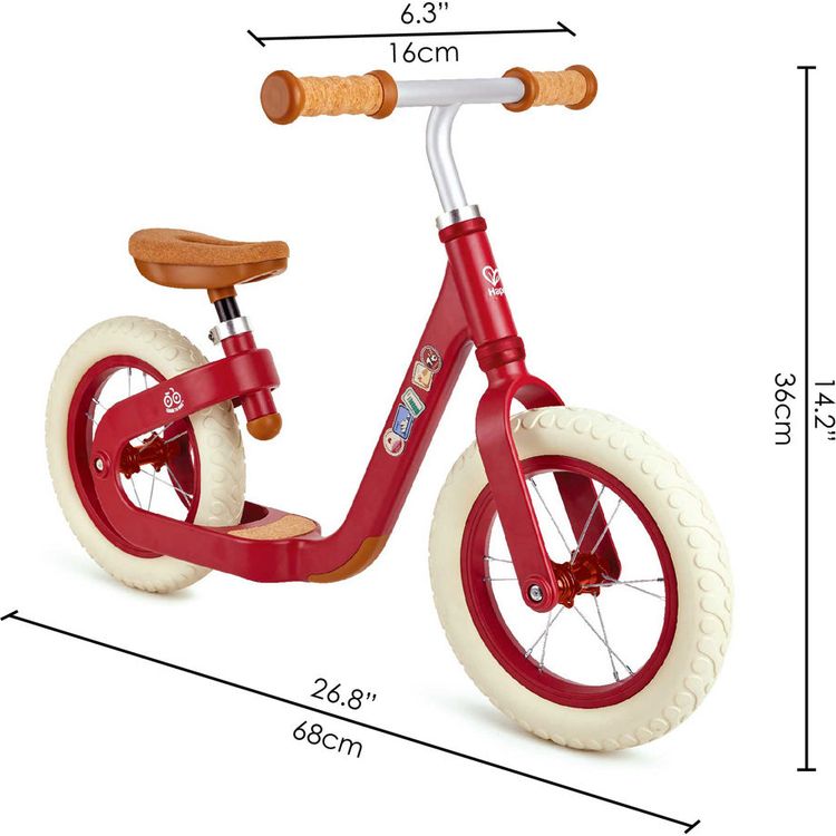  Hape -  Learn to Ride Balance Bike - Red -  Preschool