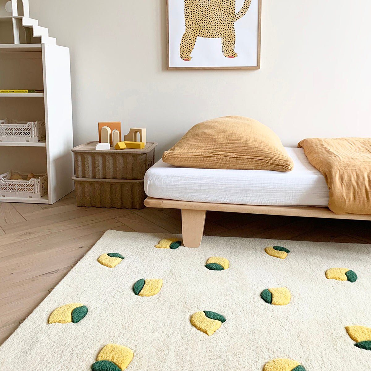  Maison Deux -  Lemons Rug - Cream & Yellow -  Room Decor