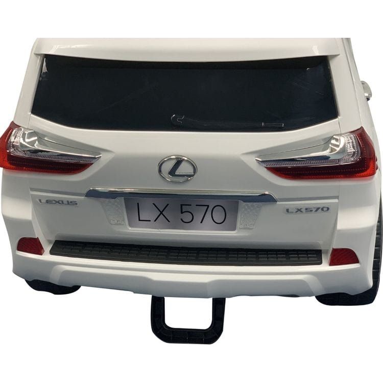  Best Ride on Cars -  Lexus LX-570 Ride-On Car - White -  Outdoor