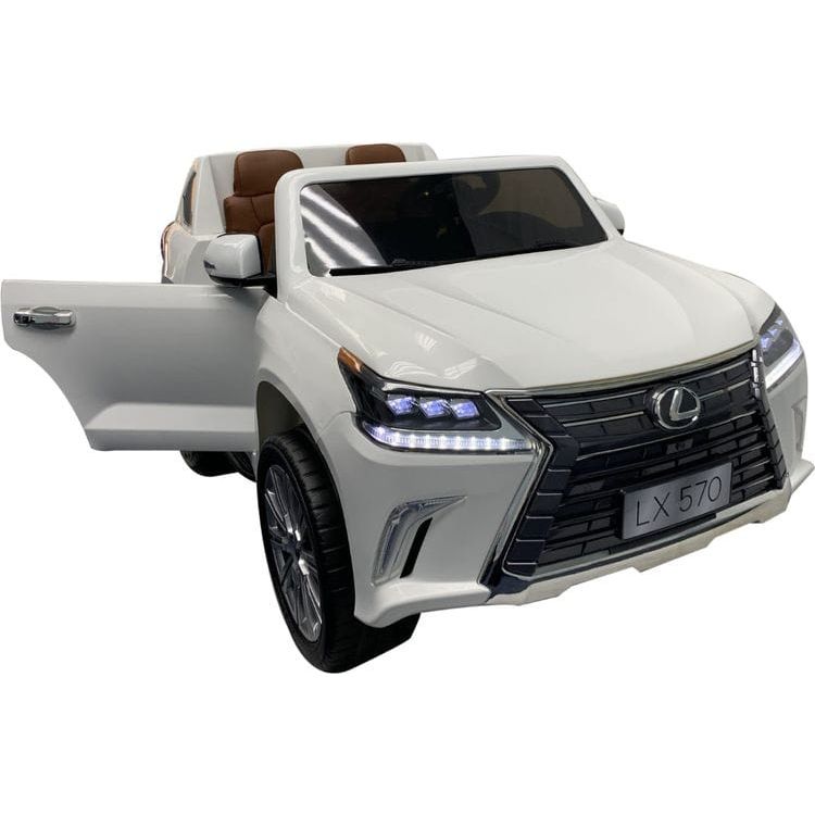  Best Ride on Cars -  Lexus LX-570 Ride-On Car - White -  Outdoor