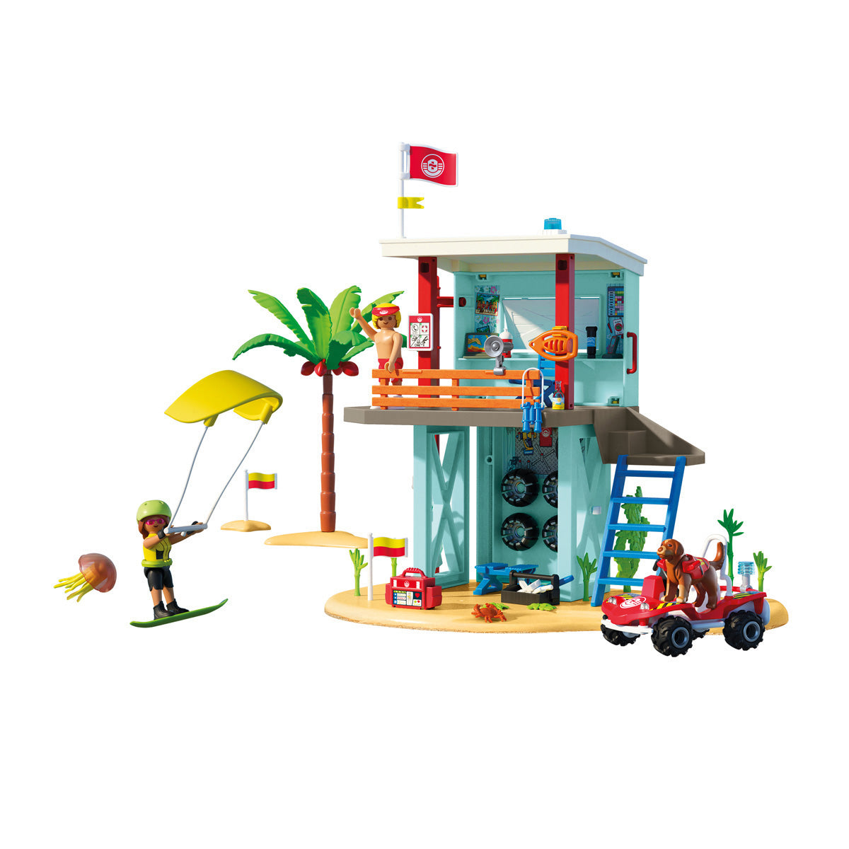 Playmobil -  Lifeguard Tower with Beach Buggy Playset -  Preschool