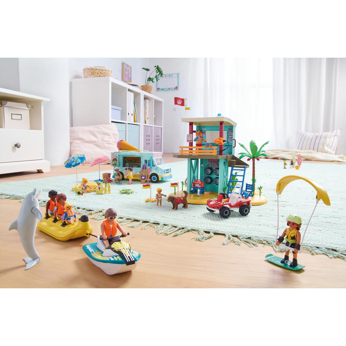  Playmobil -  Lifeguard Tower with Beach Buggy Playset -  Preschool