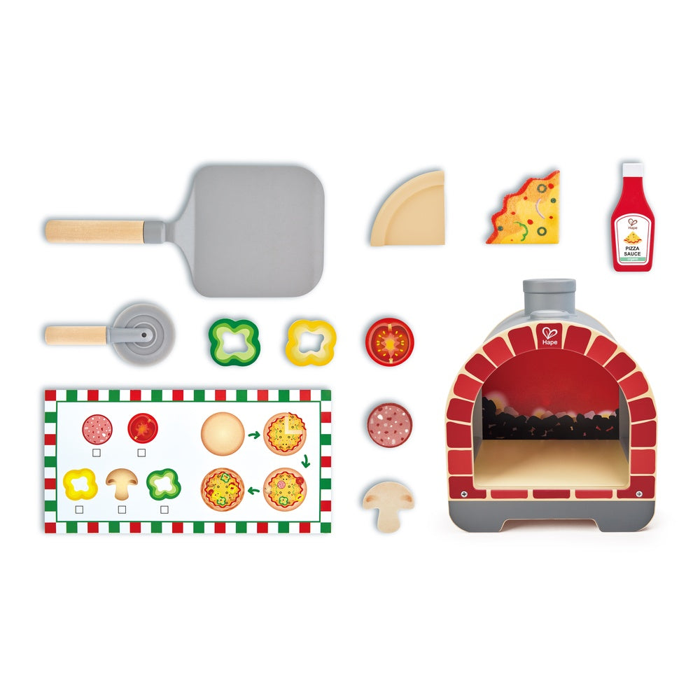 Hape -  Light & Sizzle Pizza Oven Set -  Preschool