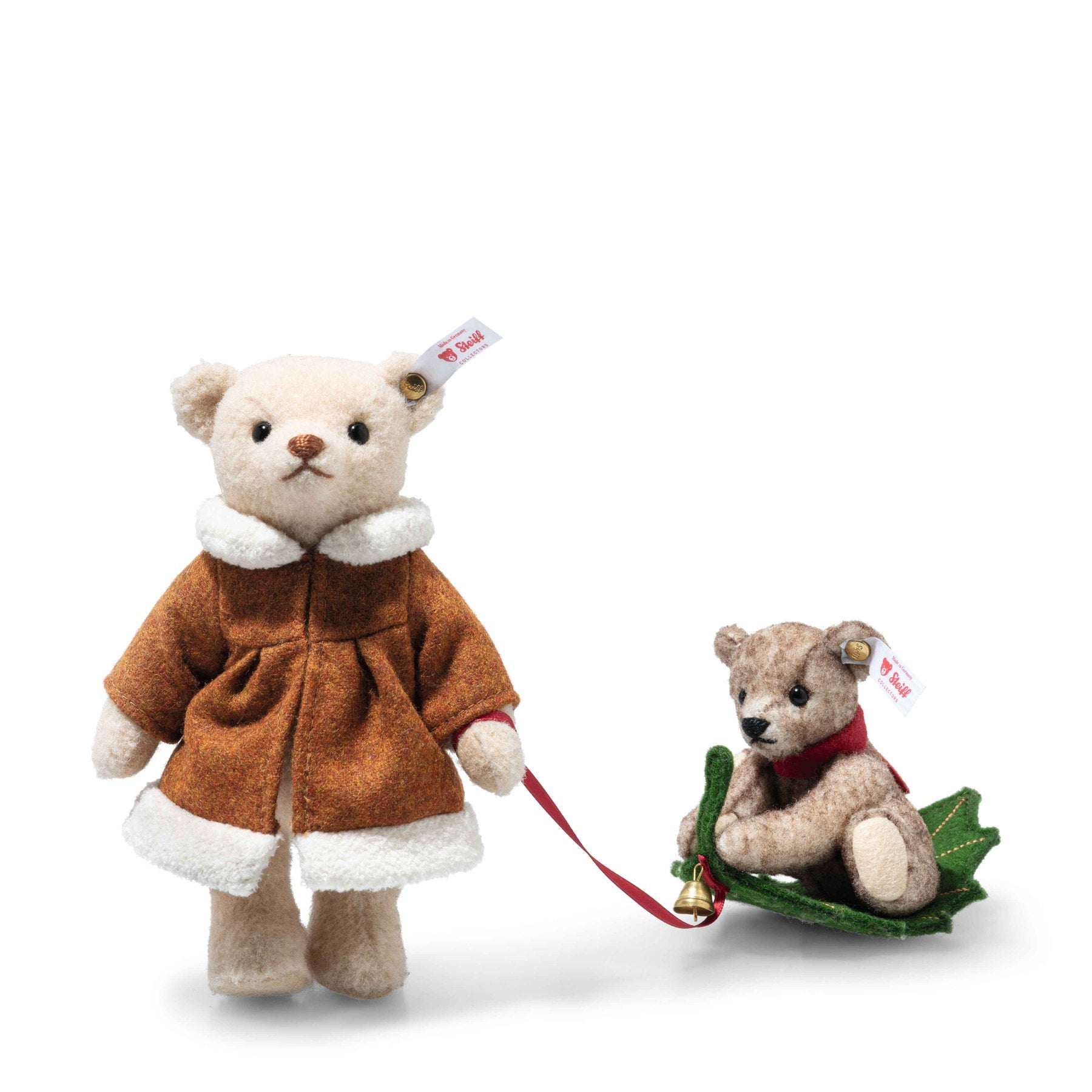  Steiff North America, Inc. -  Limited Edition Mama Teddy Bear and Cub Plush on the Holly Express -  Plush