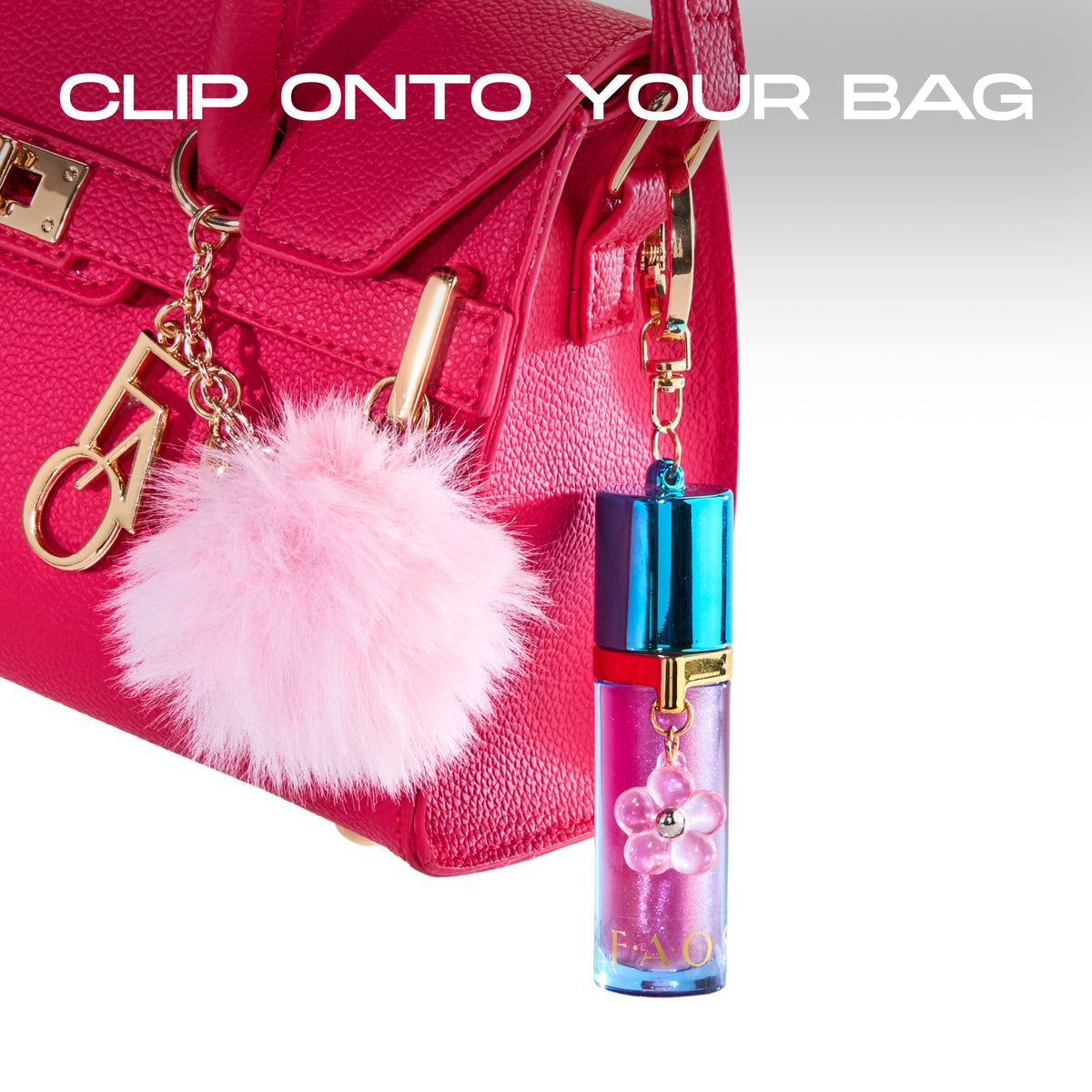 FAO Schwarz -  Lip Gloss Keychain – Party Girl -  Fashion Activity and Roleplay