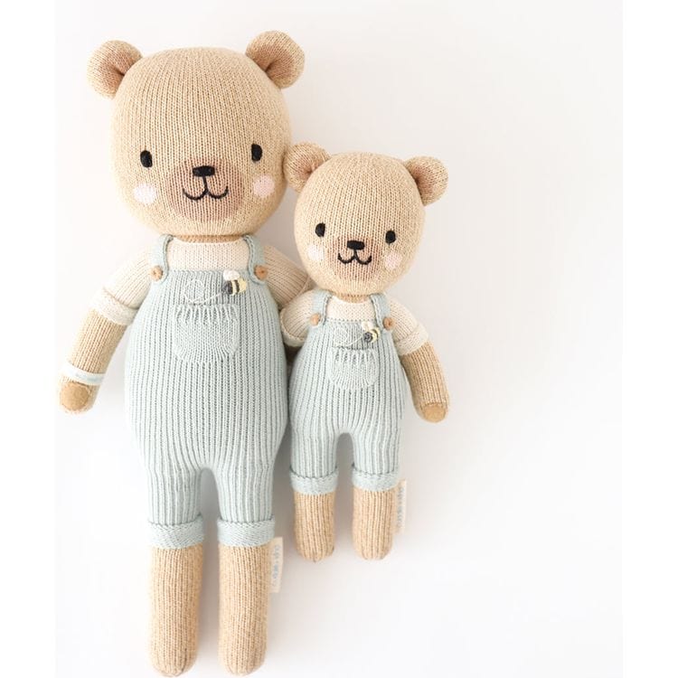  Cuddle And Kind -  Little 13" Charlie the Honey Bear Hand-Knit Doll -  Plush