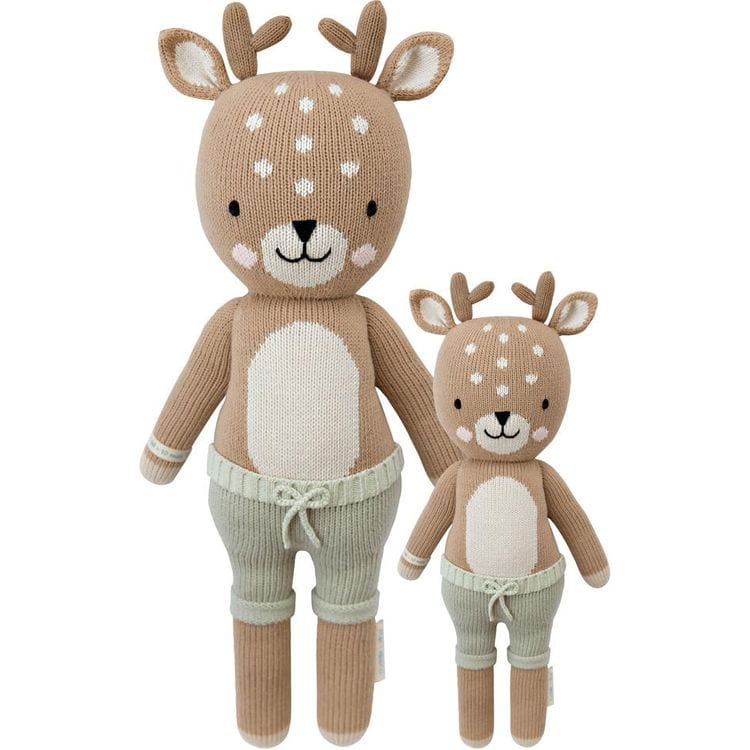  Cuddle And Kind -  Little 13" Elliott the Fawn Hand-Knit Doll -  Plush