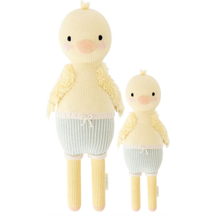  Cuddle And Kind -  Little 13" Finley the Duckling Hand-Knit Doll -  Plush