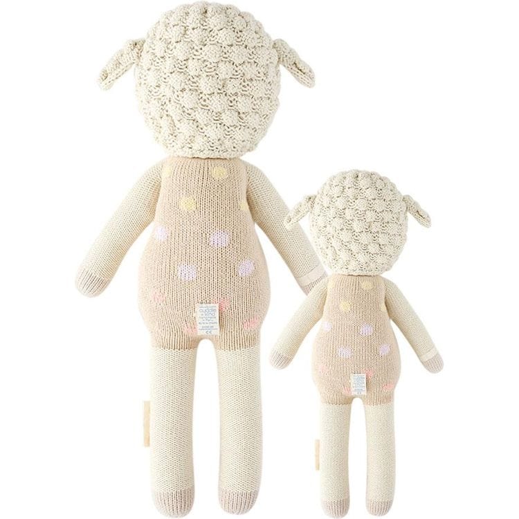  Cuddle And Kind -  Little 13" Lucy the Lamb (Pastel) Hand-Knit Doll -  Plush