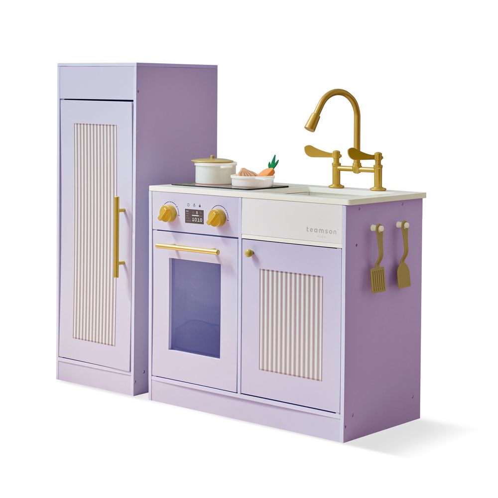 Little Chef Chester Wooden Play Kitchen with Large Fridge & Sink