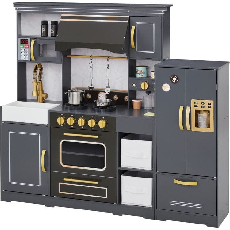 Teamson Kids -  Little Chef Colonie Play Kitchen Set with Accessories -  Preschool