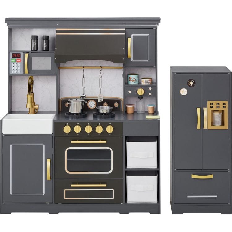 Teamson Kids -  Little Chef Colonie Play Kitchen Set with Accessories -  Preschool