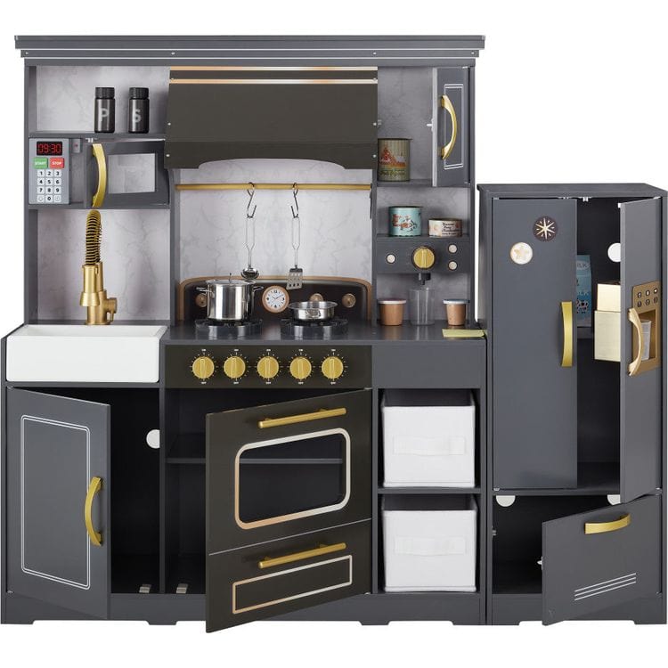 Teamson Kids -  Little Chef Colonie Play Kitchen Set with Accessories -  Preschool
