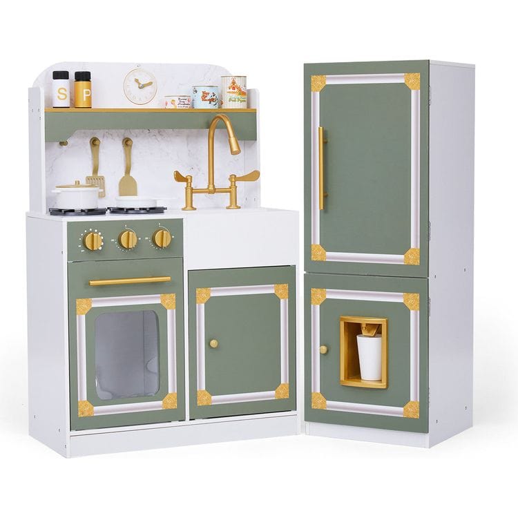  Teamson Kids -  Little Chef Versailles Deluxe Play Kitchen - Olive Green -  Preschool