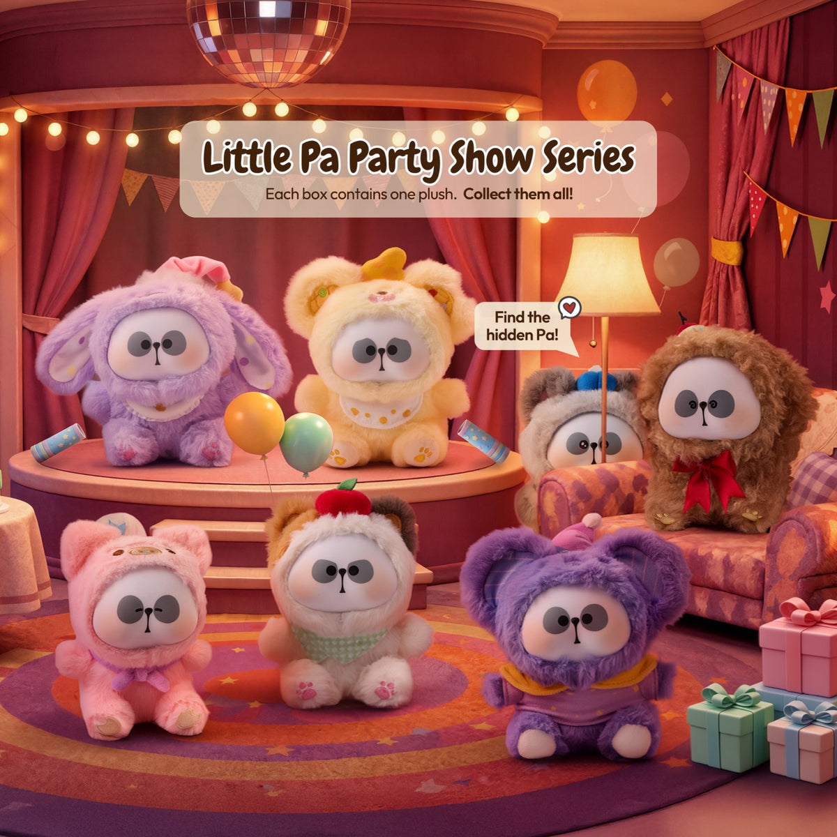 Iconic Drops -  Little Pa Party Show Plush Blind Box -  Collectibles