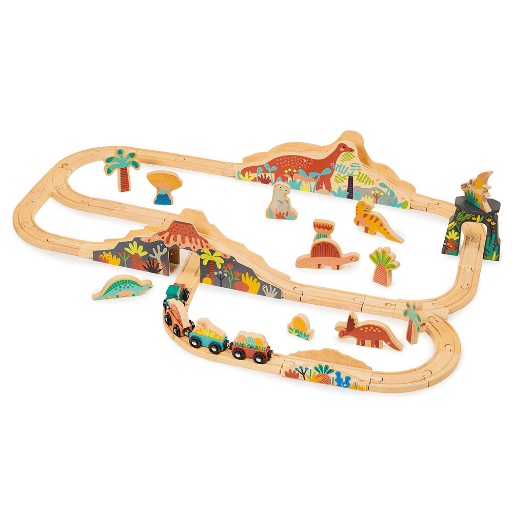  Mentari -  Lost World Dinosaur Railway Set -  Preschool