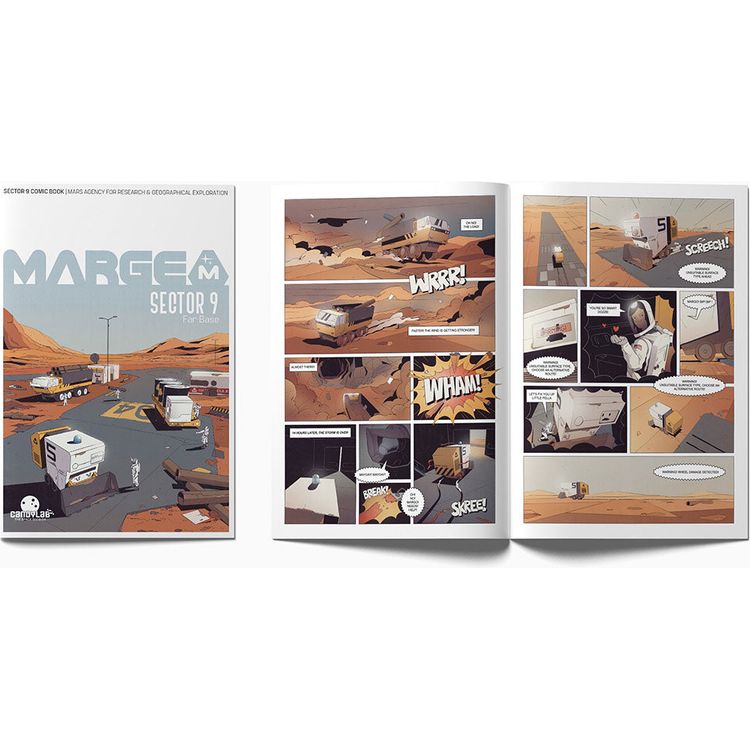  Candylab -  MARGE: Mars Agency for Research + Geographical Exploration - The Sector 9 Play Set -  Vehicles