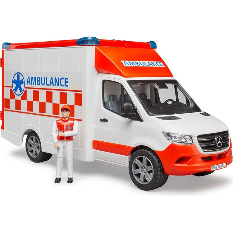  Bruder -  MB Sprinter Ambulance with Driver Figurine -  Vehicles